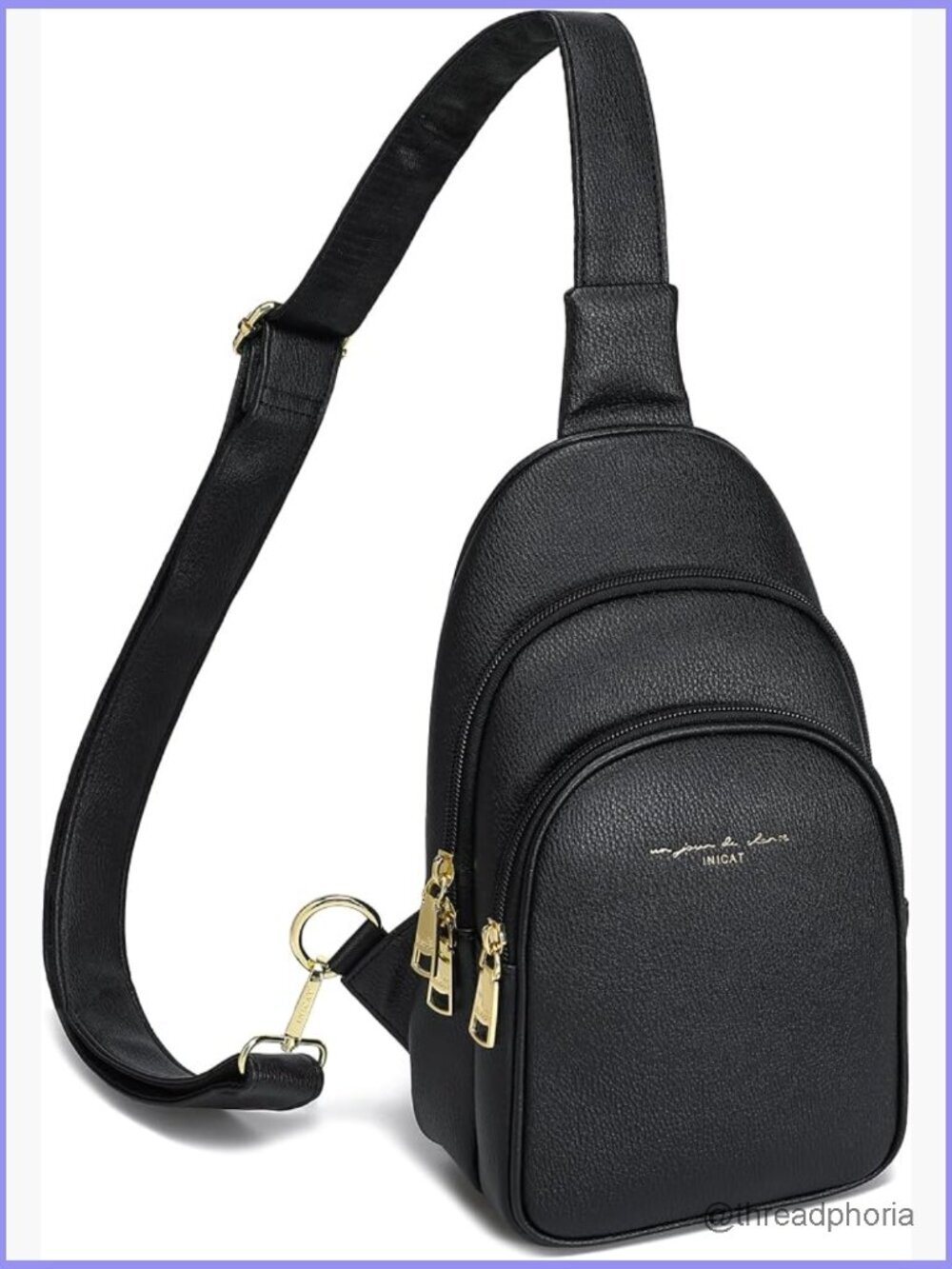 Faux Leather Crossbody Sling Bag for Women Travel Everyday